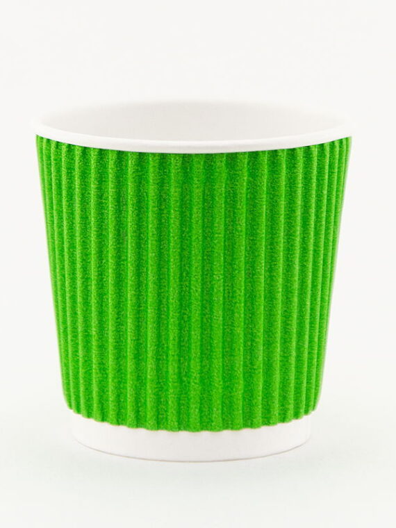 Стаканчик гофрированный "green gofra" 110 мл.