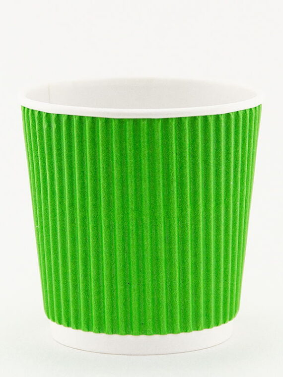 Стаканчик гофрированный "green gofra" 185 мл.