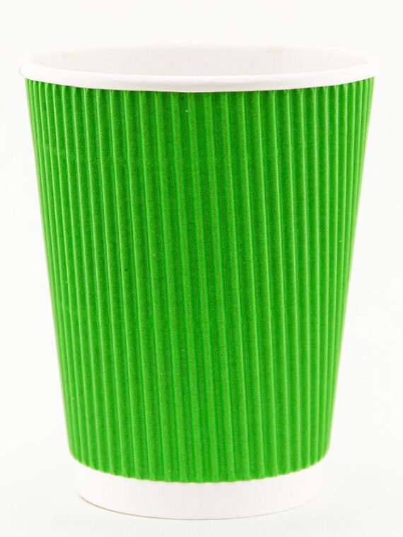 Стаканчик гофрированный "green gofra" 350 мл.