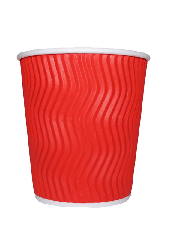 Стаканчик гофрированный “red” 240 мл.