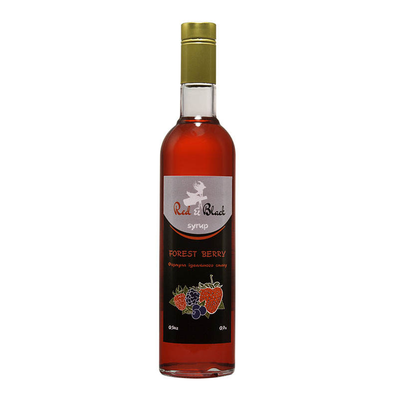 лесная ягода Купить СИРОП RED&BLACK “ЛЕСНАЯ ЯГОДА”, 0,7 Л (0,9 КГ) в Украиине недорого