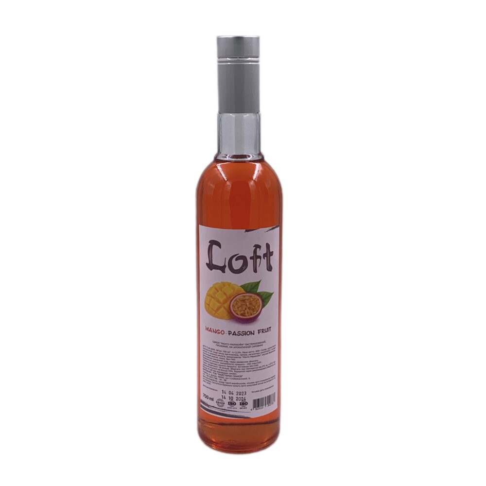 манго-маракуйя Купить СИРОП LOFT (ЛОФТ) «МАНГО-МАРАКУЙЯ», 0.7 Л (0.9 КГ) в Украиине недорого