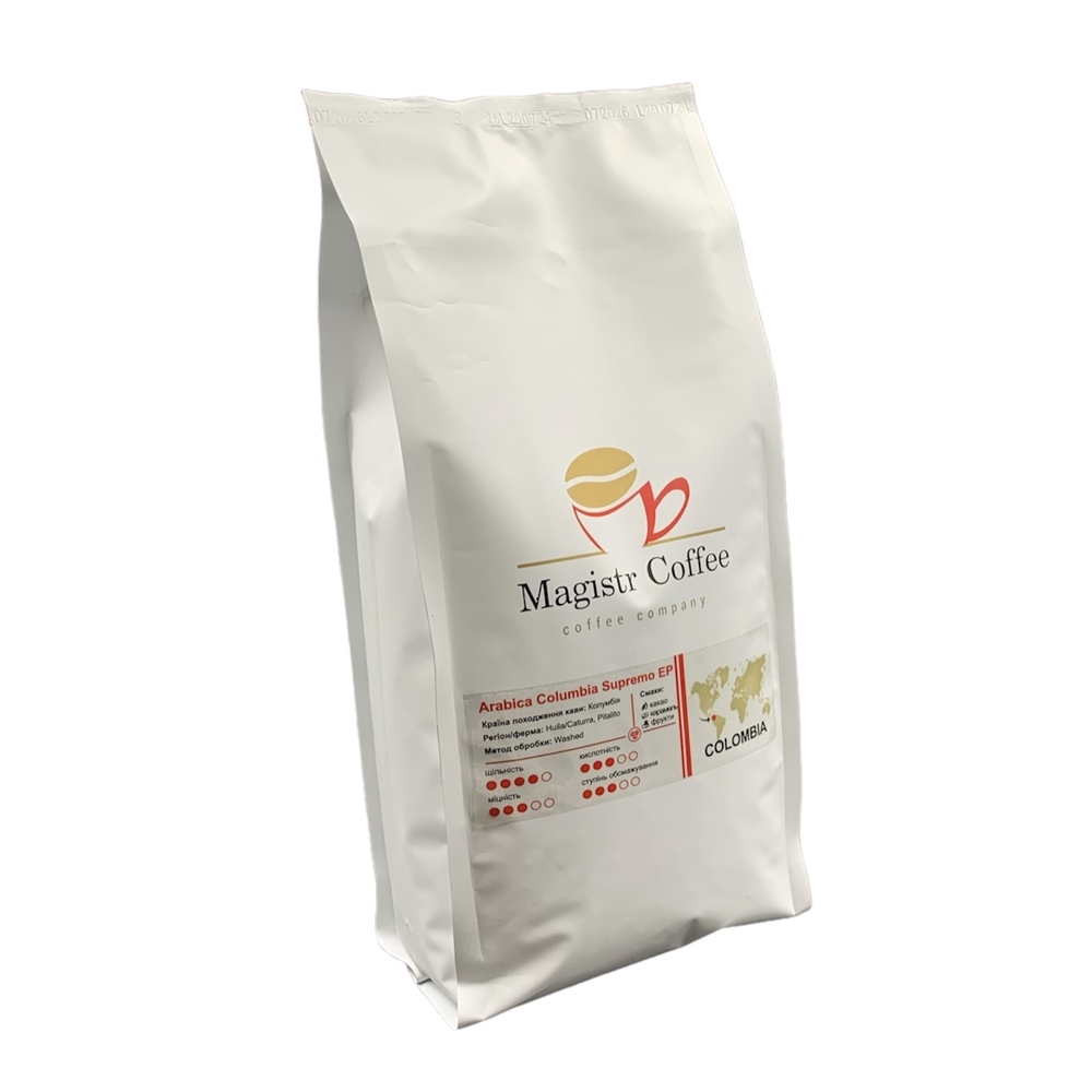 Купить КАВА “MAGISTR COFFEE COLUMBIA SUPREMO EP”, 1 КГ в Украиине недорого