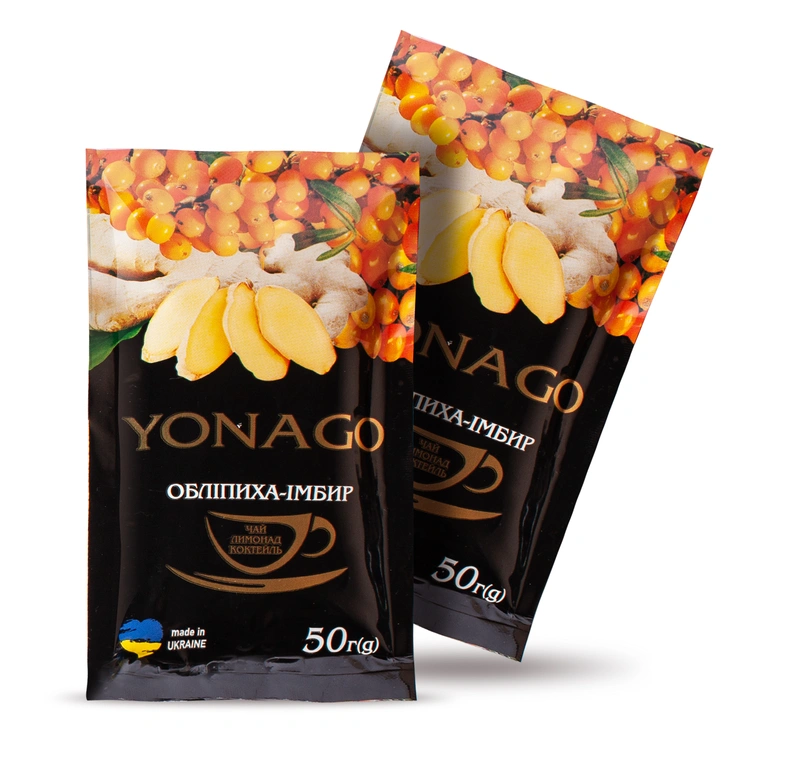 облепиха пачка Купить Фруктово-ягідний вітамінний напій YONAGO «ОБЛІПИХА-ІМБИР» 50 Г в Украиине недорого
