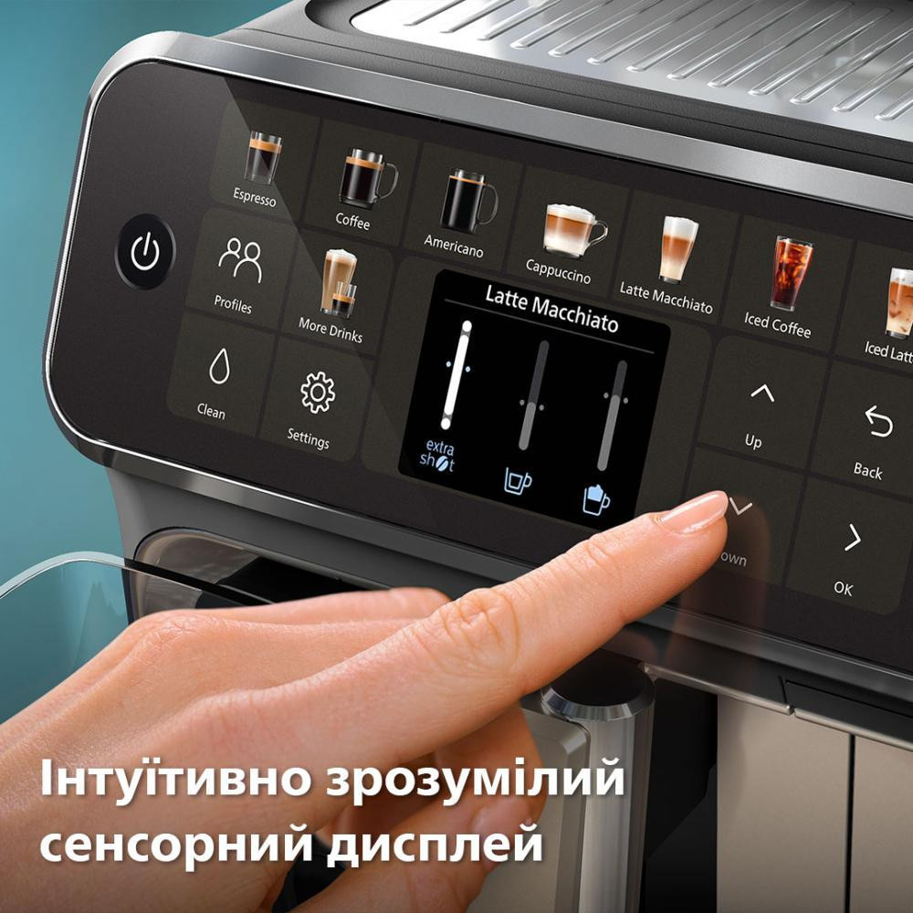 5244709595 Купить Кофемашина автоматическая Philips Series 5500 LatteGo EP5547/90 в Украиине недорого