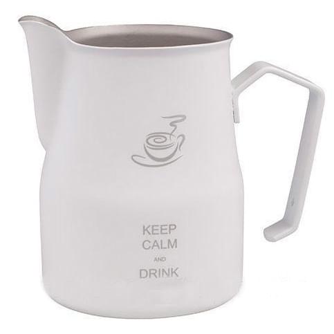 Питчер Europa "Keep calm and drink cappucino" 750мл белый (МОТТА)